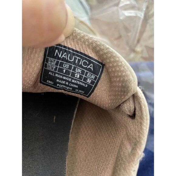 Nautica Childrens Light Pink Lace-Up Sneakers Size 1 - Picture 4 of 6